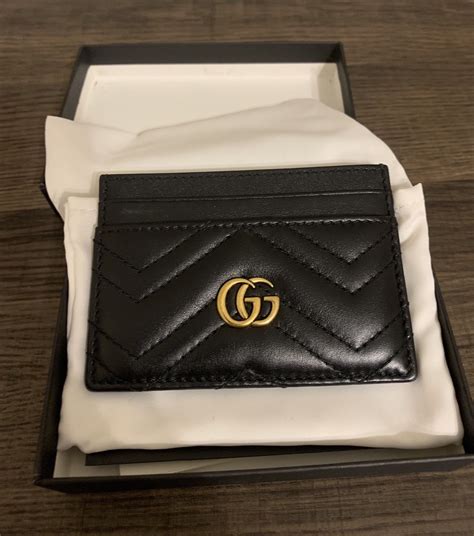 gucci quilted leather cardholder|Gucci front pocket wallet.